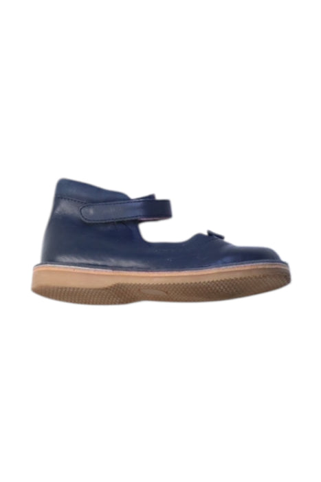 A Blue Flats from Jacadi in size 3T for girl. (Front View)