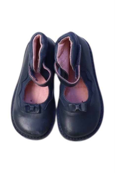 A Blue Flats from Jacadi in size 3T for girl. (Back View)