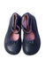 A Blue Flats from Jacadi in size 3T for girl. (Back View)