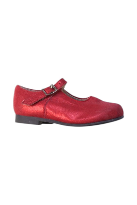A Red Flats from Rachel Riley in size 3T for girl. (Front View)