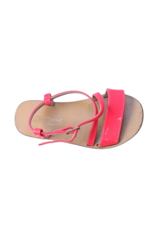 A Pink Sandals from Bonpoint in size 4T for girl. (Front View)
