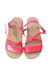 A Pink Sandals from Bonpoint in size 4T for girl. (Back View)