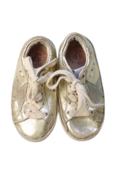 A Gold Sneakers from Golden Goose Bonpoint in size 18-24M for girl. (Back View)