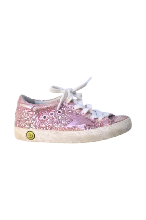 A Pink Sneakers from Golden Goose in size 3T for girl. (Front View)