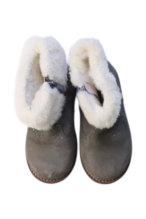 A Grey Winter Boots from Jacadi in size 3T for girl. (Back View)