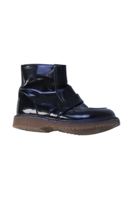 A Navy Booties from Montelpare Tradition in size 3T for girl. (Front View)