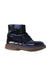 A Navy Booties from Montelpare Tradition in size 3T for girl. (Front View)