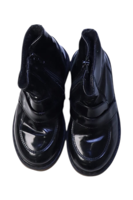 A Navy Booties from Montelpare Tradition in size 3T for girl. (Back View)