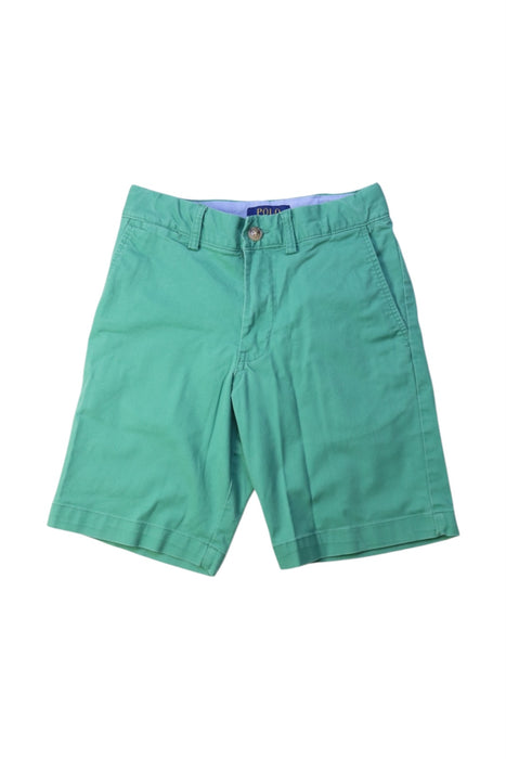 A Green Shorts from Polo Ralph Lauren in size 8Y for boy. (Front View)