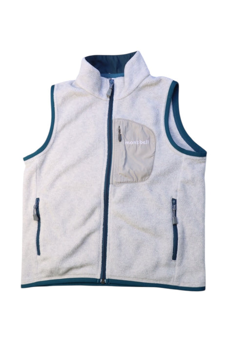 A Grey Outerwear Vests from Mont Bell in size 5T for neutral. (Front View)