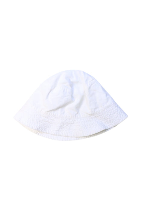 A White Sun Hats from Jacadi in size O/S for neutral. (Back View)