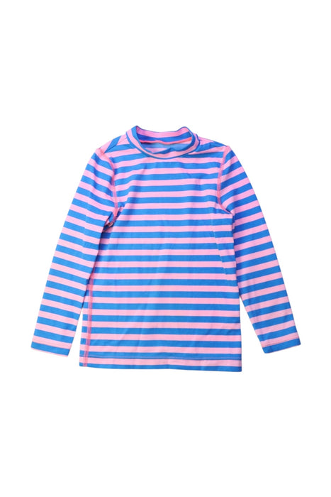 A Blue Rash Guards from Crewcuts in size 2T for girl. (Front View)