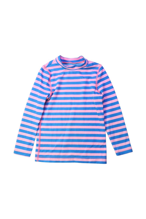 A Blue Rash Guards from Crewcuts in size 2T for girl. (Front View)