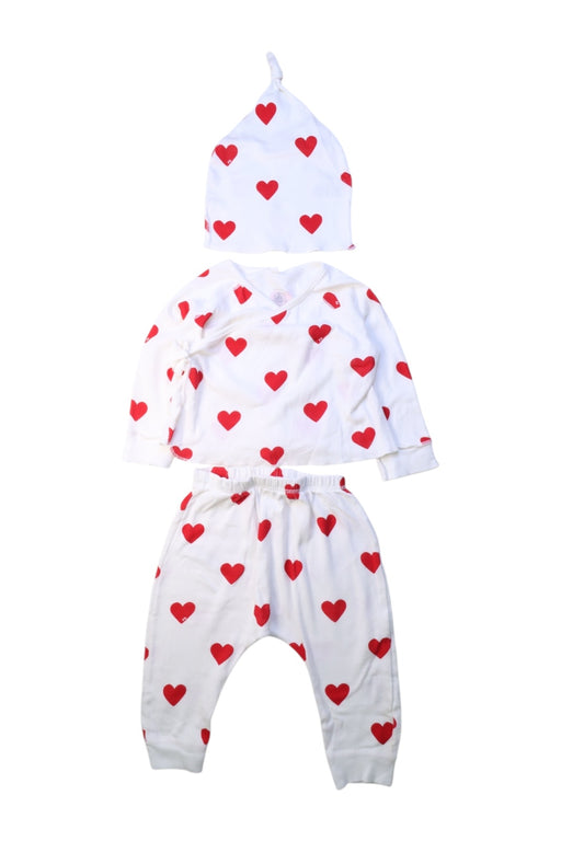 A Red Gift Sets from Petit Bateau in size 6-12M for girl. (Front View)