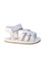 A White Sandals from Donsje in size 12-18M for girl. (Front View)
