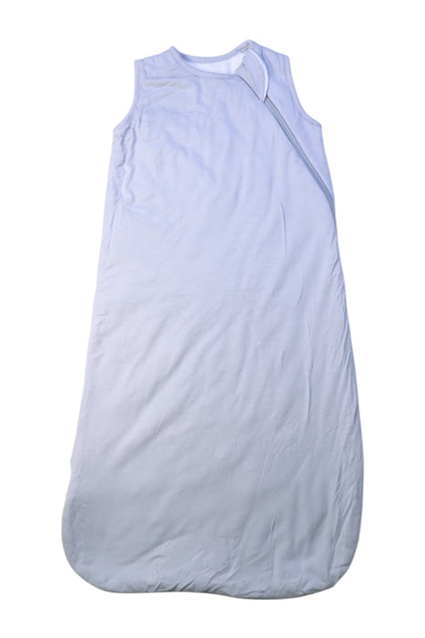 A White Sleepsacs from Kyte Baby in size 0-3M for neutral. (Front View)