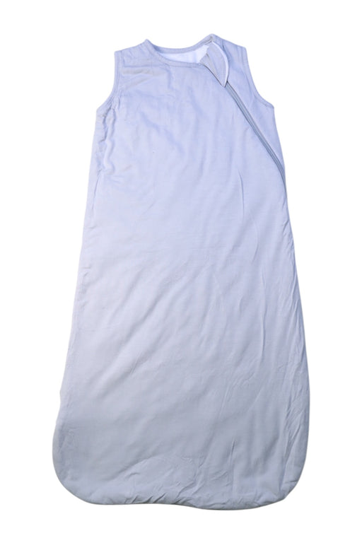 A White Sleepsacs from Kyte Baby in size 0-3M for neutral. (Front View)