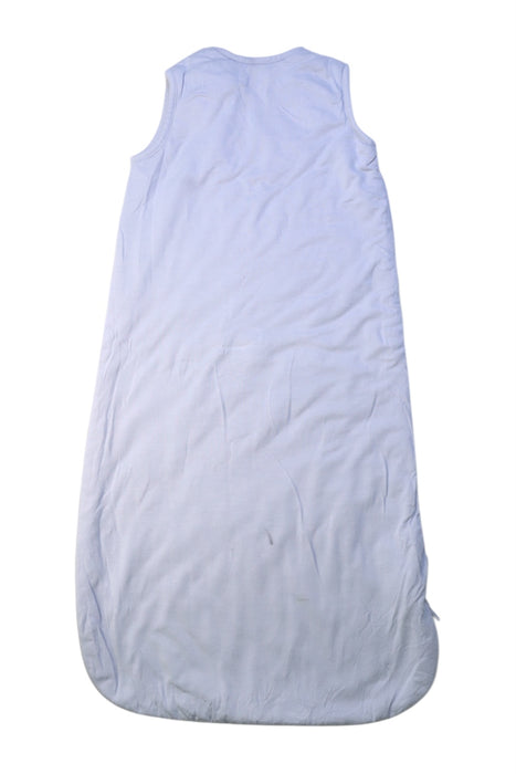 A White Sleepsacs from Kyte Baby in size 0-3M for neutral. (Back View)