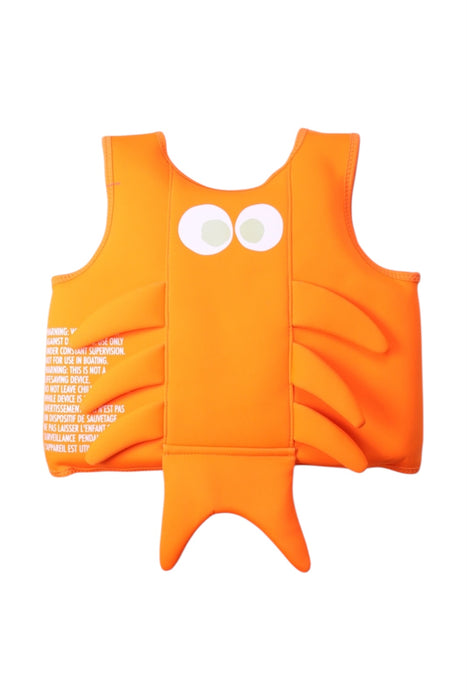 A Orange Floatsuits from Sunny Life in size 3T for neutral. (Back View)