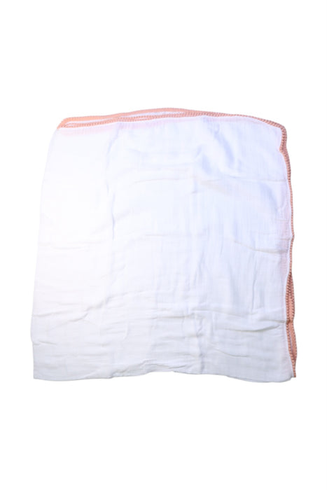 A White Blankets from Malabar Baby in size O/S for girl. (Front View)