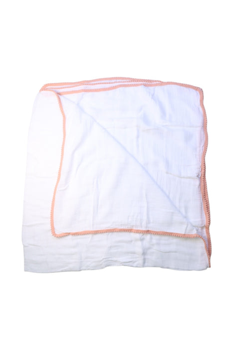 A White Blankets from Malabar Baby in size O/S for girl. (Back View)