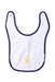 A White Bibs from Ralph Lauren in size O/S for boy. (Front View)
