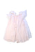 A Pink Sleeveless Dresses from Bébé by Minihaha in size 2T for girl. (Back View)