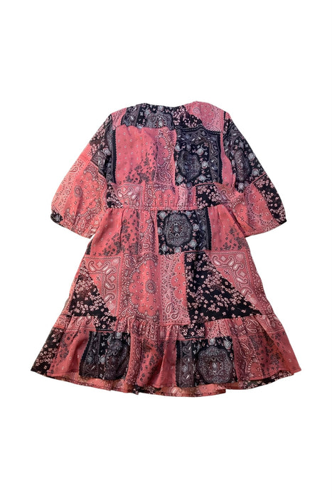 A Red Long Sleeve Dresses from Tommy Hilfiger in size 10Y for girl. (Back View)