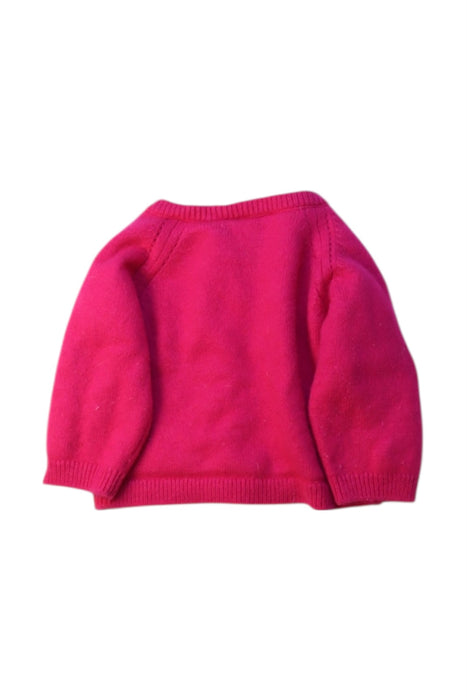 A Pink Cardigans from Jacadi in size 6-12M for girl. (Back View)