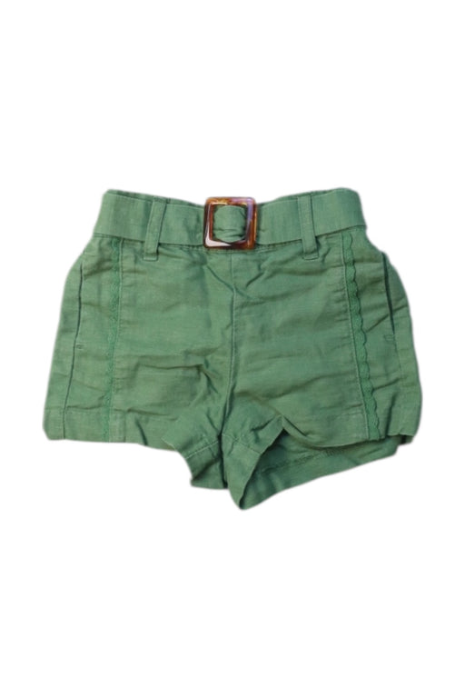 A Green Shorts from Janie & Jack in size 6-12M for girl. (Front View)