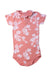 A Pink Short Sleeve Bodysuits from Petit Bateau in size 12-18M for girl. (Front View)