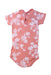 A Pink Short Sleeve Bodysuits from Petit Bateau in size 12-18M for girl. (Back View)