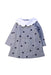 A Grey Long Sleeve Dresses from Jacadi in size 6-12M for girl. (Front View)