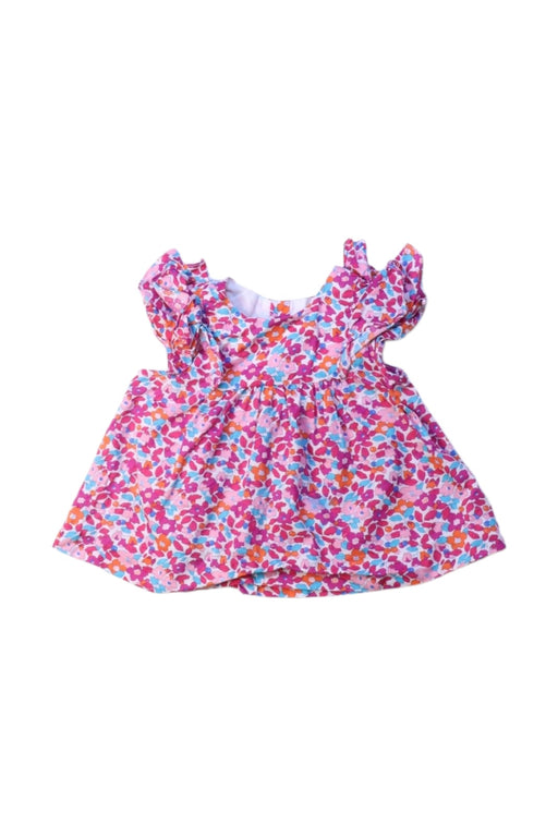A Multicolour Sleeveless Rompers from Jacadi in size 3-6M for girl. (Front View)