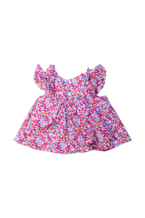A Multicolour Sleeveless Rompers from Jacadi in size 3-6M for girl. (Back View)