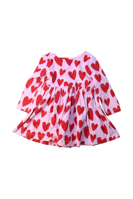 A Pink Long Sleeve Dresses from Hanna Andersson in size 12-18M for girl. (Back View)