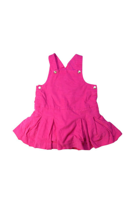 A Pink Overall Dresses from Jacadi in size 12-18M for girl. (Front View)