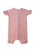 A Pink Short Sleeve Rompers from Mori in size 0-3M for girl. (Back View)