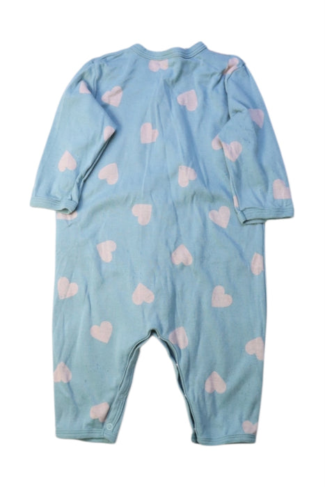 A Blue Onesies from Petit Bateau in size 3-6M for girl. (Back View)