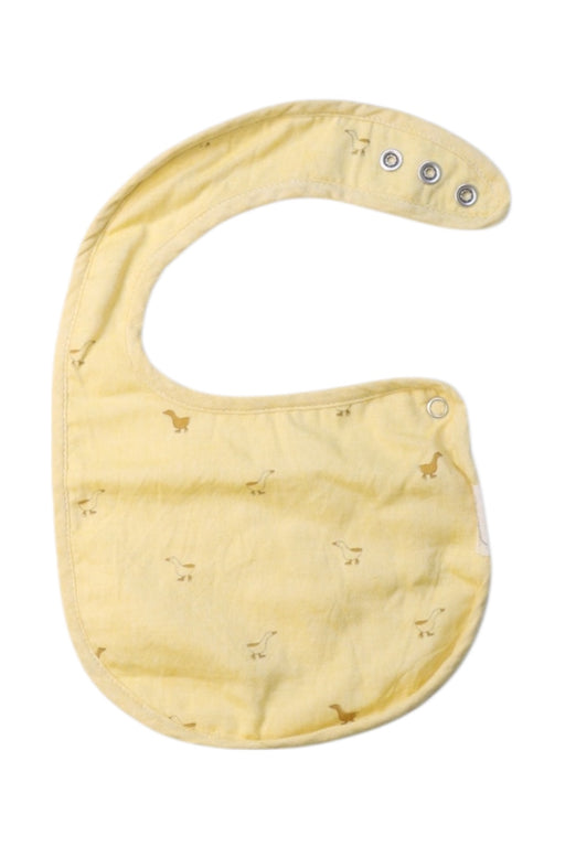 A Yellow Bibs from Pehr in size 0-3M for girl. (Front View)