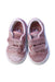 A Pink Sneakers from Vans in size 12-18M for girl. (Back View)