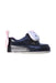 A Black Slip Ons from Mini Melissa in size 12-18M for girl. (Front View)