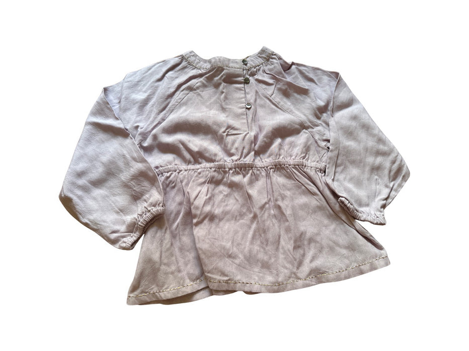A Purple Long Sleeve Tops from Velveteen in size 4T for neutral. (Front View)
