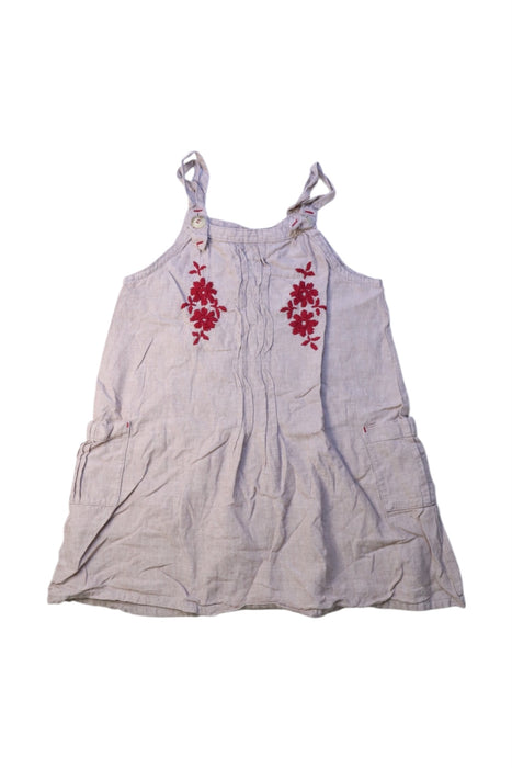 A Beige Sleeveless Dresses from Ragmart in size 4T for girl. (Front View)