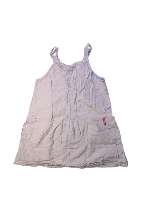 A Beige Sleeveless Dresses from Ragmart in size 4T for girl. (Back View)