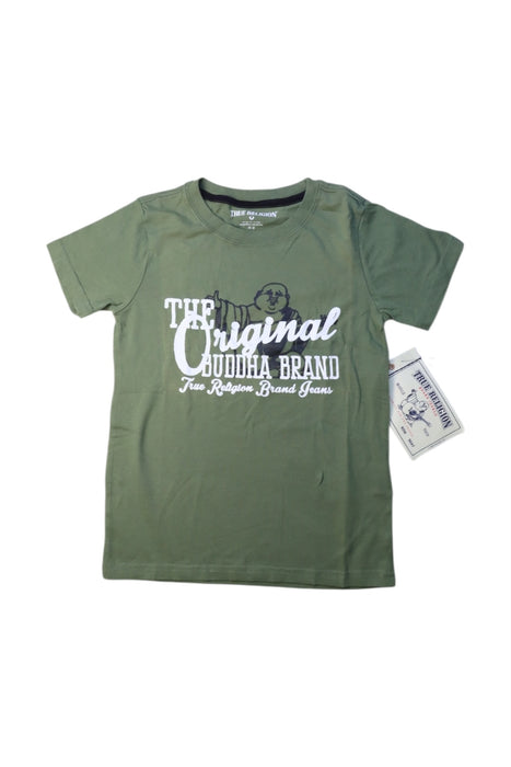 A Green Short Sleeve T Shirts from True Religion in size 6T for boy. (Front View)