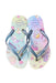A Multicolour Flip Flops from Havaianas in size 5T for girl. (Back View)