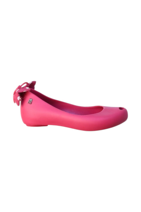 A Pink Flats from Melissa in size 6T for girl. (Front View)