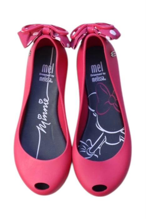 A Pink Flats from Melissa in size 6T for girl. (Back View)