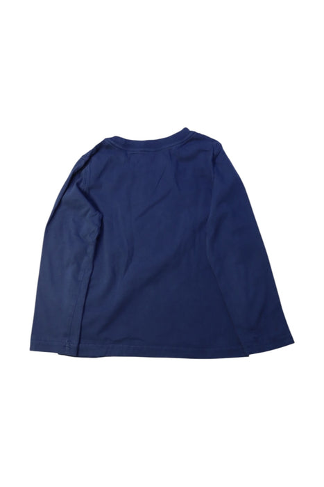 A Navy Long Sleeve T Shirts from Roots in size 5T for girl. (Back View)